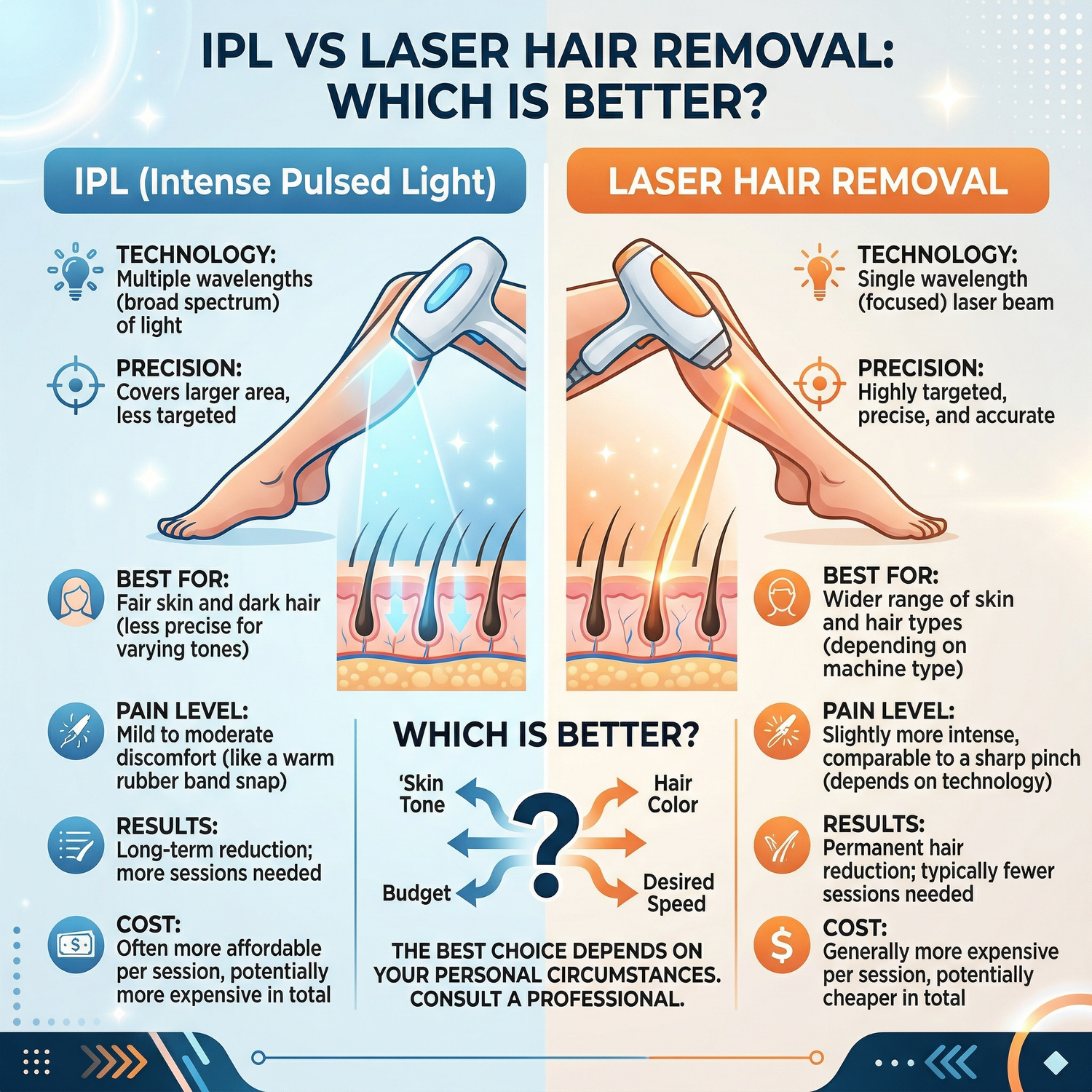 IPL vs Laser Hair Removal: Which Is Better?