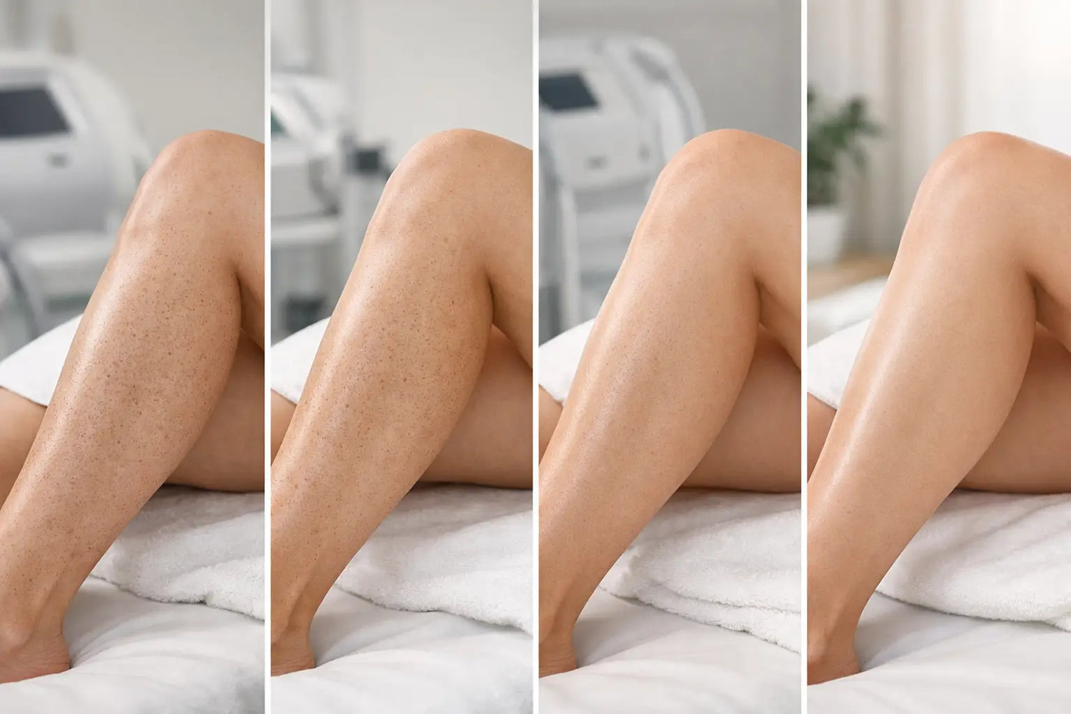 IPL Leg Treatment Results Example: Week by Week