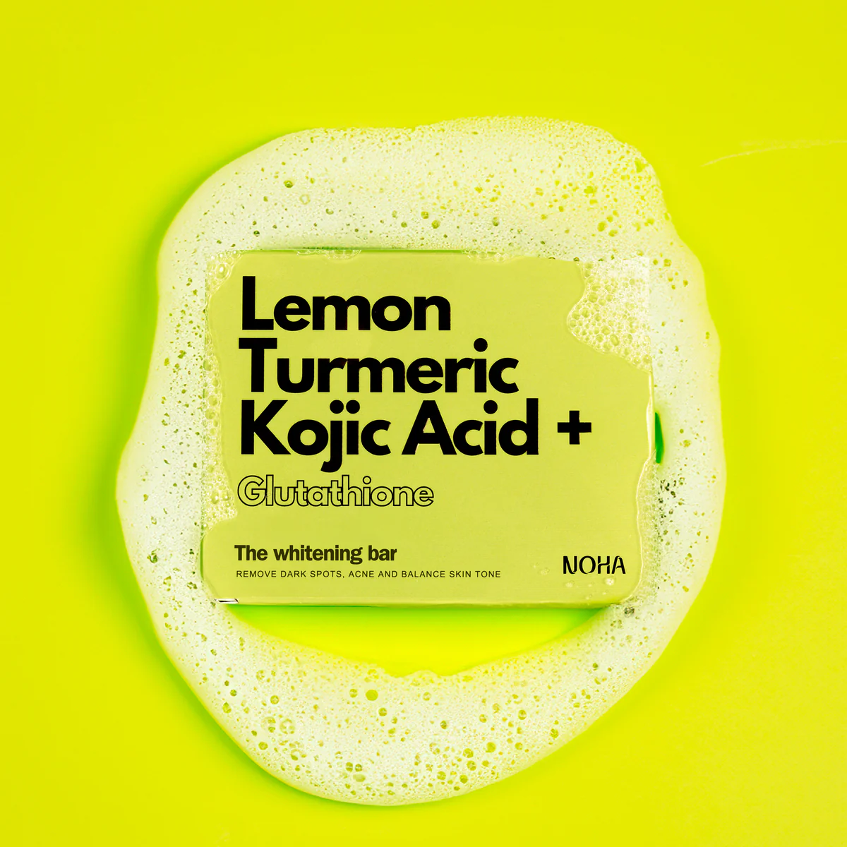 Whitening Soap Made of Turmeric, Lemon and Kojic Acid + Glutathione