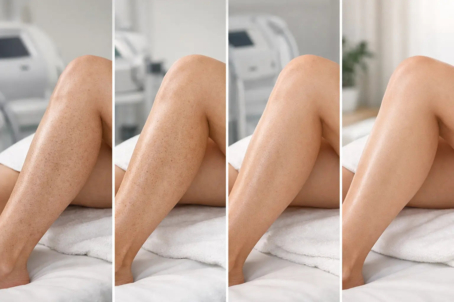 IPL Leg Treatment Results Example: Week by Week